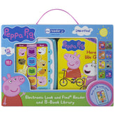 Peppa Pig - Electronic Me Reader Jr and 8 Look and Find Sound Book Library PI Kids - Lets Buy Books